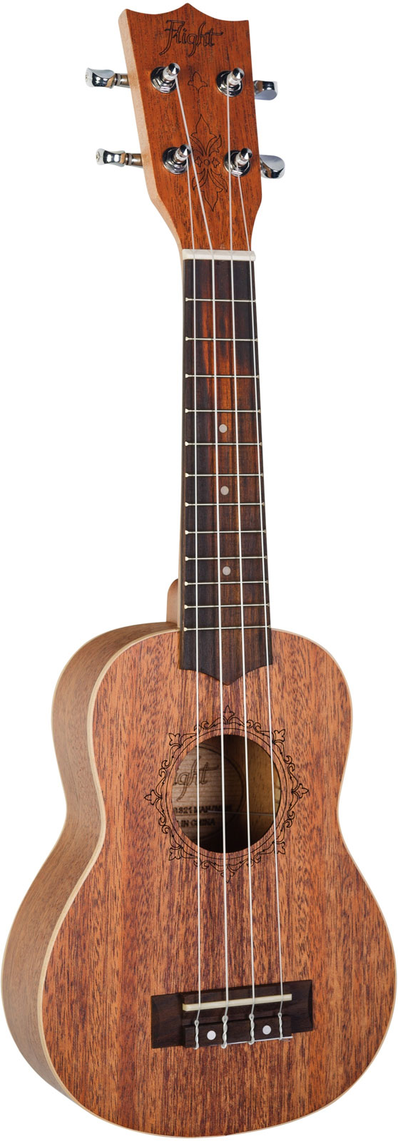 FLIGHT Flight: DUS321 Soprano Ukulele - Mahogany (+ Bag) 