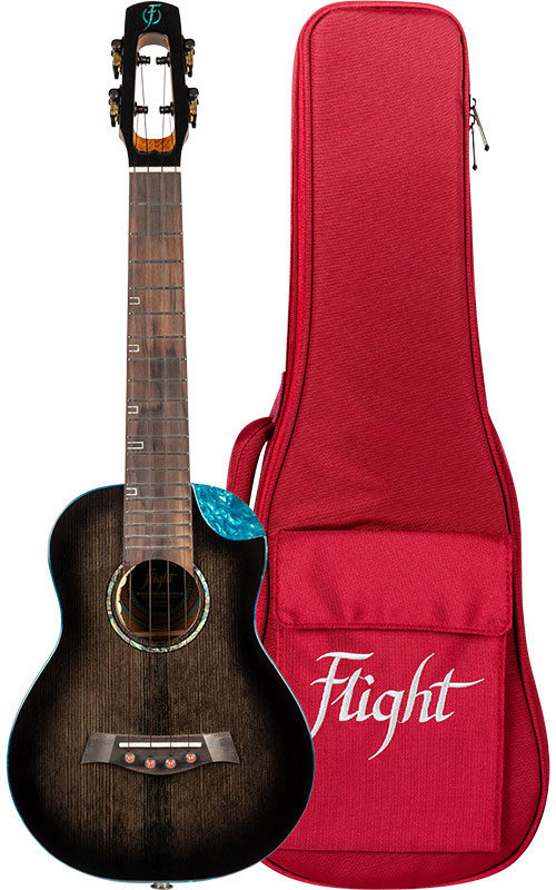 FLIGHT Nighthawk Concert Electro Ukulele - Black Stain - Version anglaise