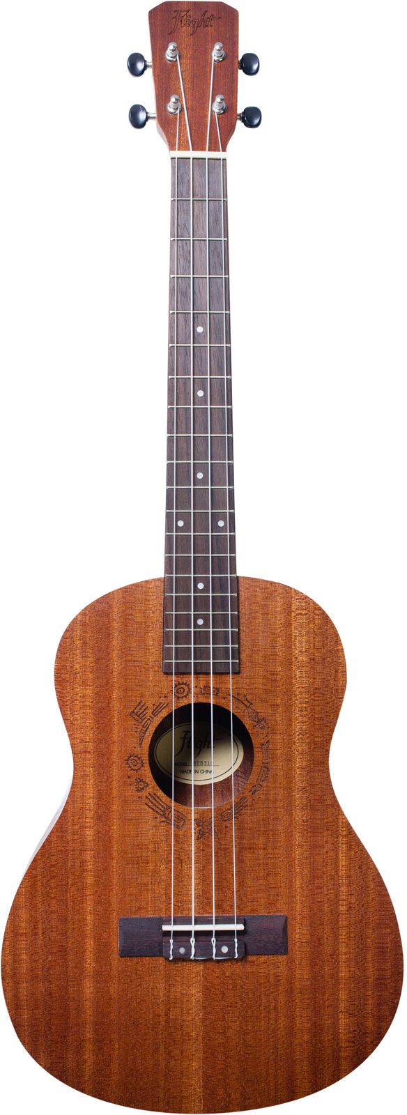 FLIGHT Flight: NUB310 Sapele Baritone Ukulele With Bag - Version anglaise