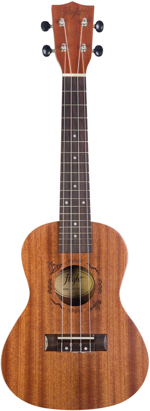 FLIGHT Flight: NUC310 Concert Ukulele - Sapele (With Bag) 