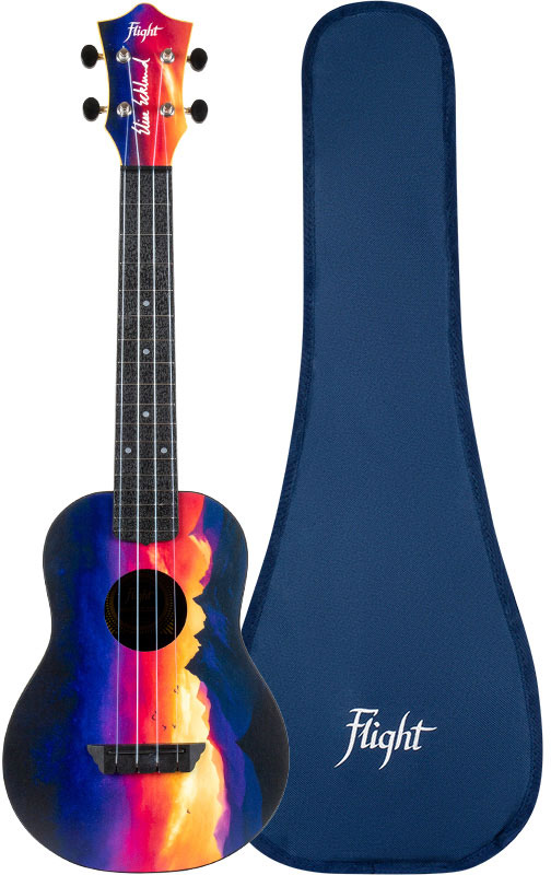 FLIGHT TUC Travel Concert Ukulele - Elise Ecklund Sunset 