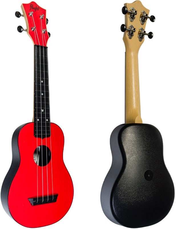 FLIGHT Flight: TUS35 ABS Travel Ukulele - Red - Version anglaise