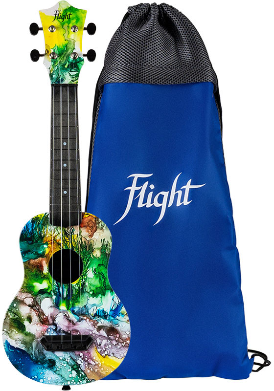 FLIGHT Ultra Travel Soprano Ukulele - Underwater 