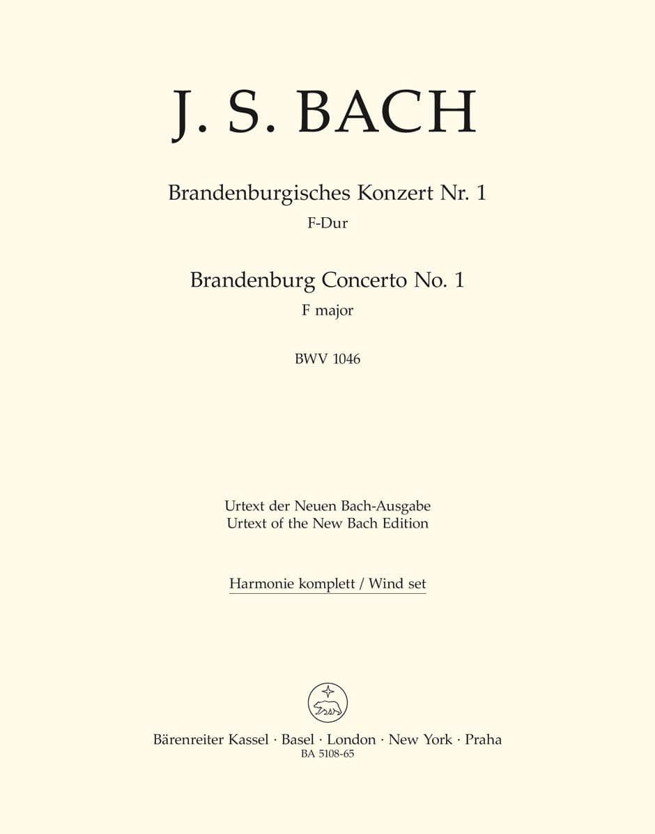 BARENREITER BACH J.S. - BRANDENBURGISCHES KONZERT NR. 1 - WINDS PART