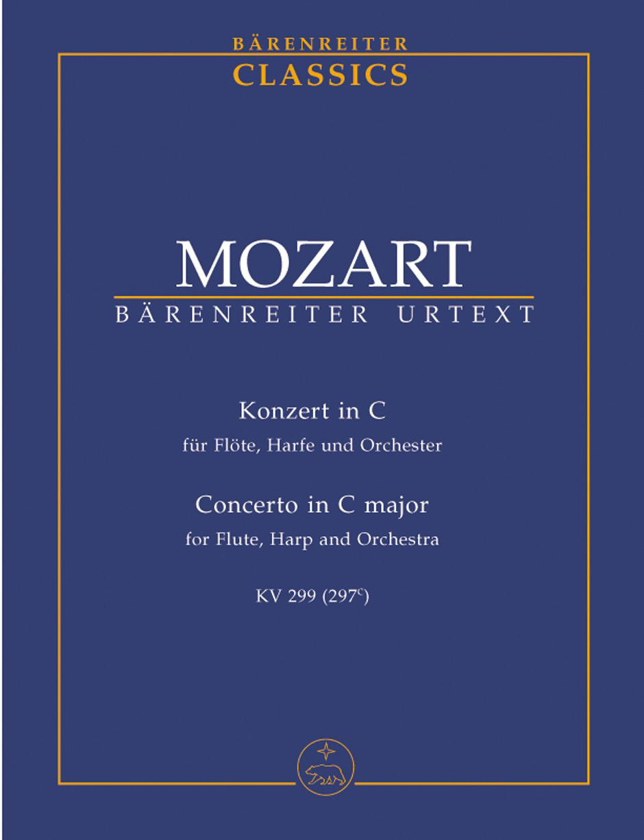 BARENREITER Moz W.A. Konzert Fur Flote, Harfe Und Orchester Cdur Kv 299(297C) Conducteur Poche