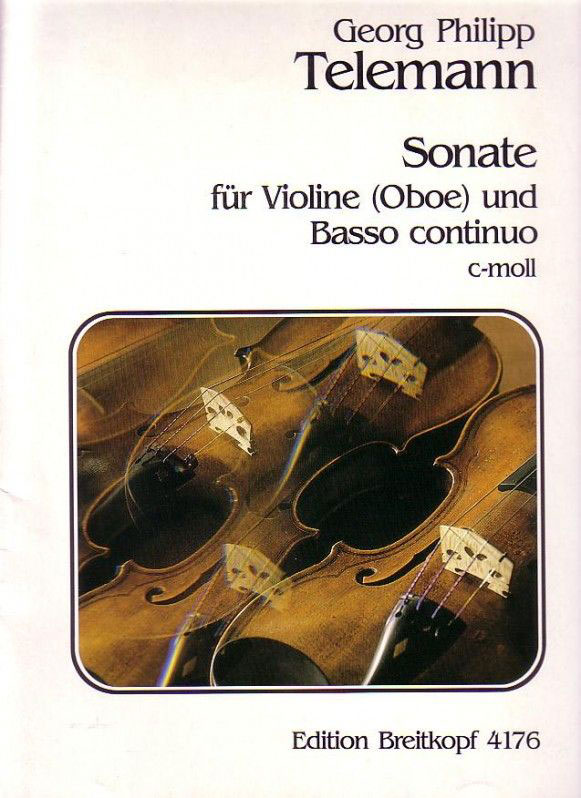 EDITION BREITKOPF TELEMANN G.P. - SONATE C-MOLL