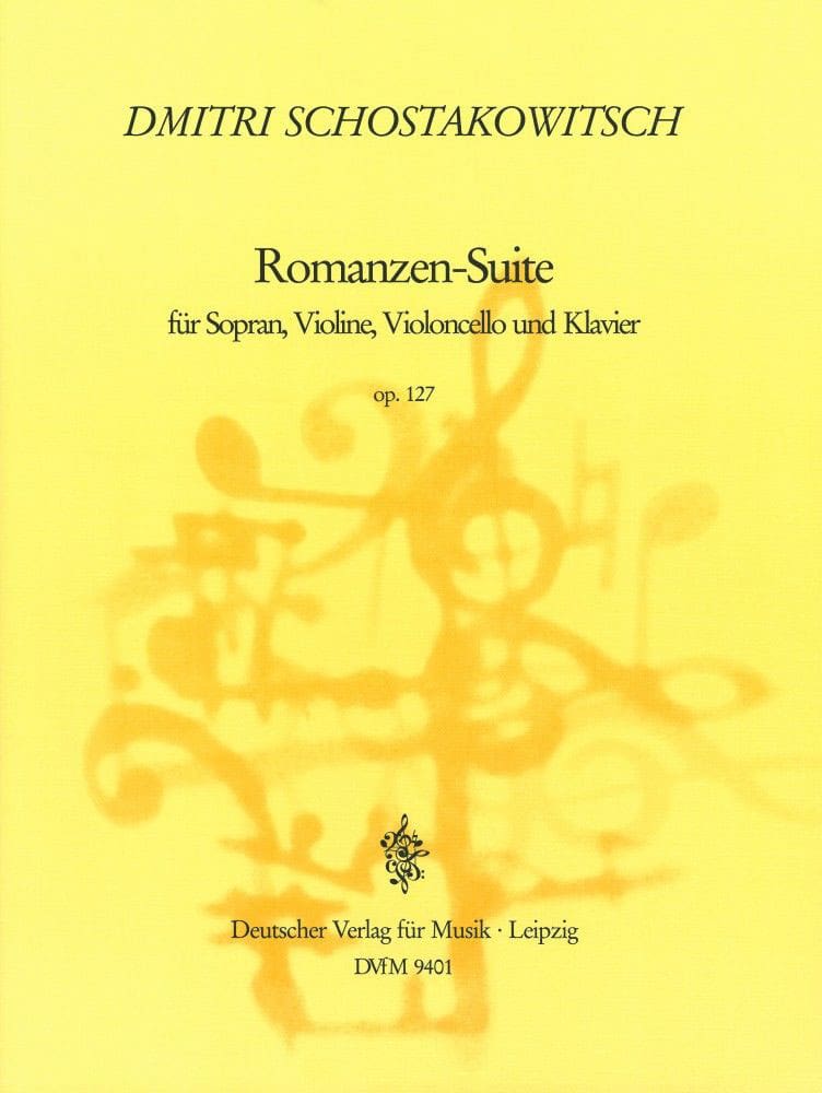 EDITION BREITKOPF CHOSTAKOVITCH DIMITRI - ROMANZEN-SUITE - SOPRANO, VIOLIN, CELLO, PIANO