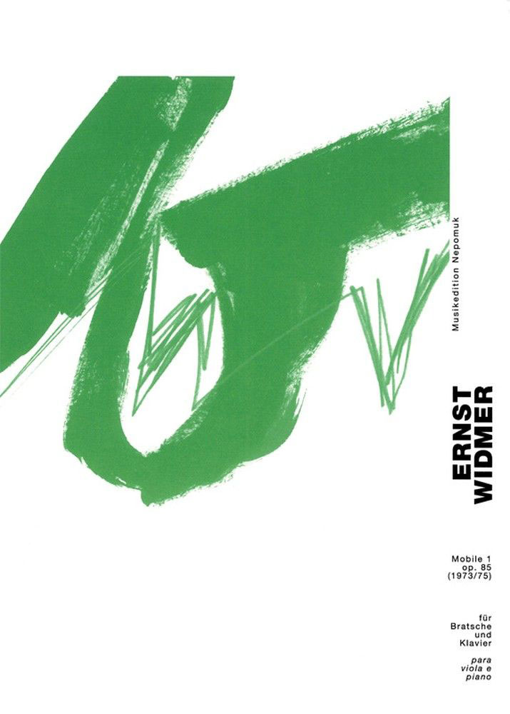 EDITION BREITKOPF Widmer Ernst - Mobile I - Viola, Piano