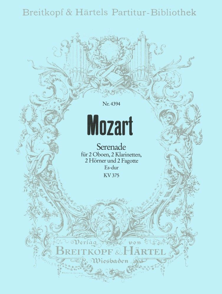 EDITION BREITKOPF Mozart W.a. - Serenade ES-dur KV 375 - Conducteur