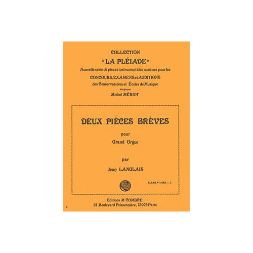 COMBRE LANGLAIS JEAN - PIECES BREVES (2) - ORGUE