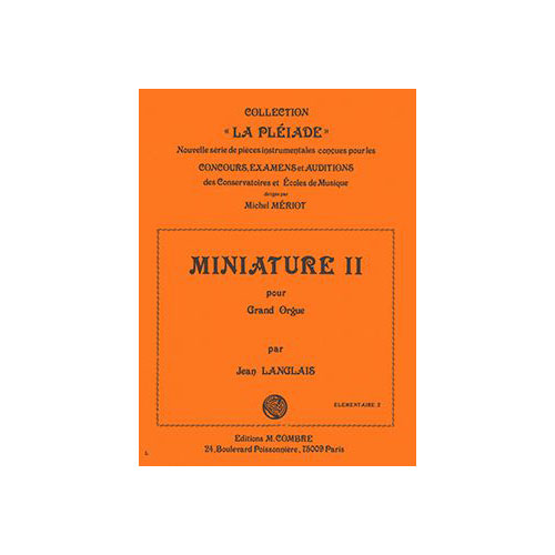 COMBRE Langlais - Miniature II - Orgue
