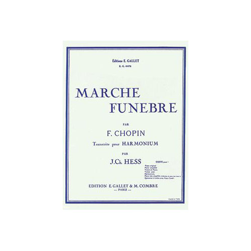 COMBRE CHOPIN FREDERIC - MARCHE FUNEBRE - HARMONIUM