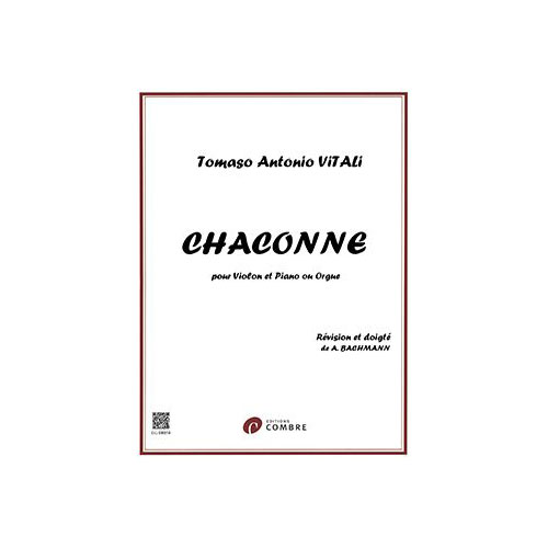 COMBRE VITALI TOMASO ANTONIO - CHACONNE - VIOLON ET PIANO OU ORGUE