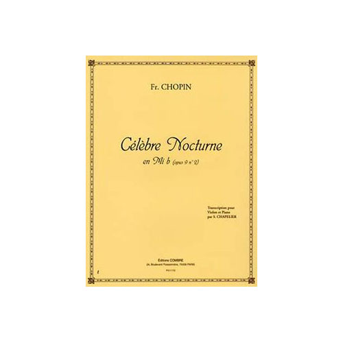 COMBRE CHOPIN FREDERIC - NOCTURNE EN MIB OP.9 N.2 - VIOLON ET PIANO
