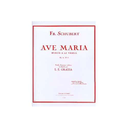 COMBRE SCHUBERT - AVE MARIA OP.52 NO.6 NO.2 LA B - MEZZO ET PIANO