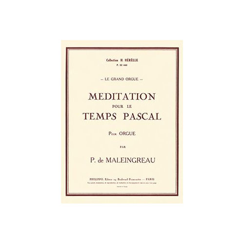COMBRE Maleingreau - Méditation PR Le Temps Pascal - Orgue