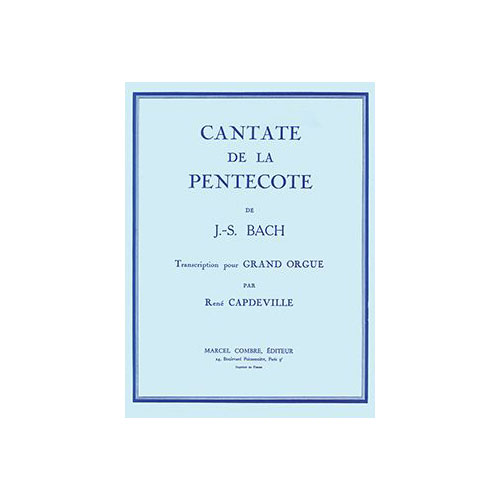 COMBRE Bach - Cantate De La Pentecôte - Aria - Orgue