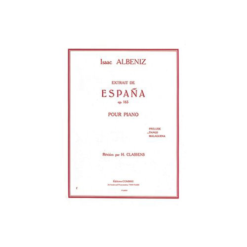 COMBRE Albeniz - Tango Extr. D'espana Op.165 - Piano