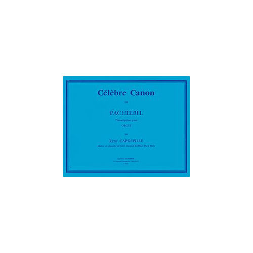 COMBRE Pachelbel - Célèbre Canon - Orgue