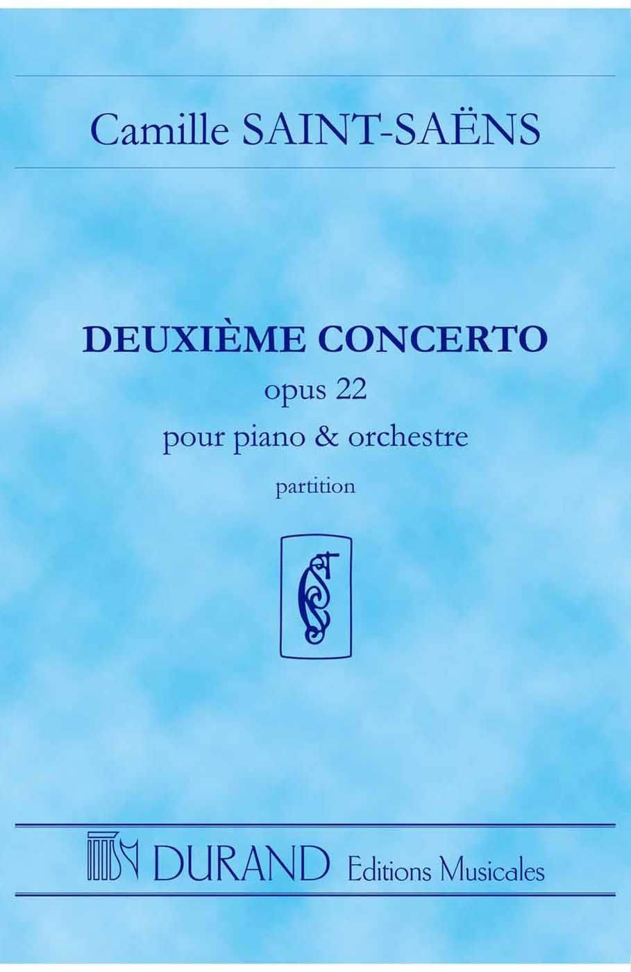 DURAND SAINT SAENS C. - CONCERTO N 2 OP 22 - CONDUCTEUR POCHE