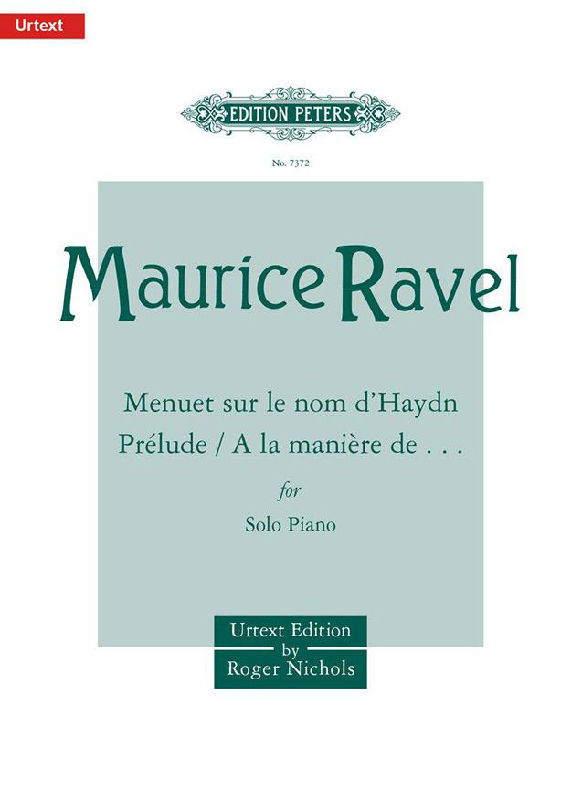 EDITION PETERS RAVEL MAURICE - ALBUM OF SHORTER PIECES - PIANO