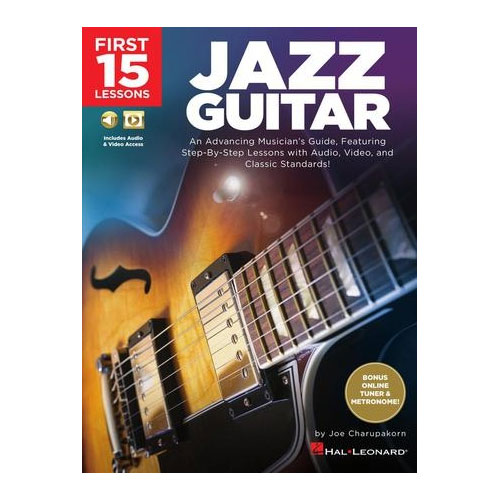 HAL LEONARD First 15 Lessons - Jazz Guitar - Version anglaise