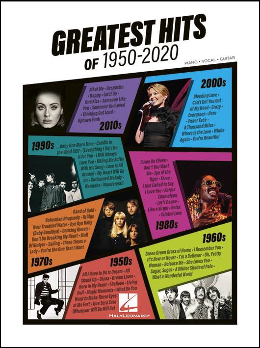 HAL LEONARD GREATEST HITS OF 1950-2020