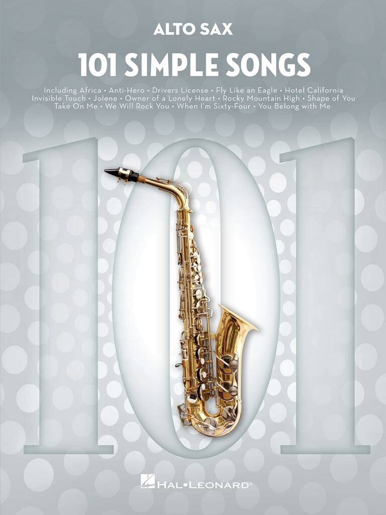 HAL LEONARD 101 Simple Songs - Saxophone Alto