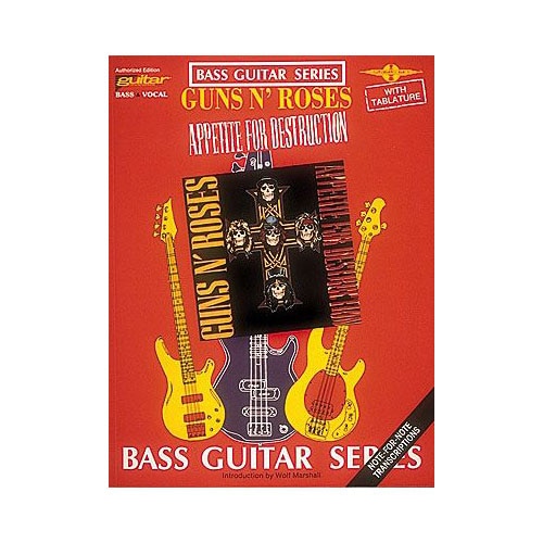 FABER MUSIC GUNS N' ROSES - APPETITE FOR DESTRUCTION - BASS TAB