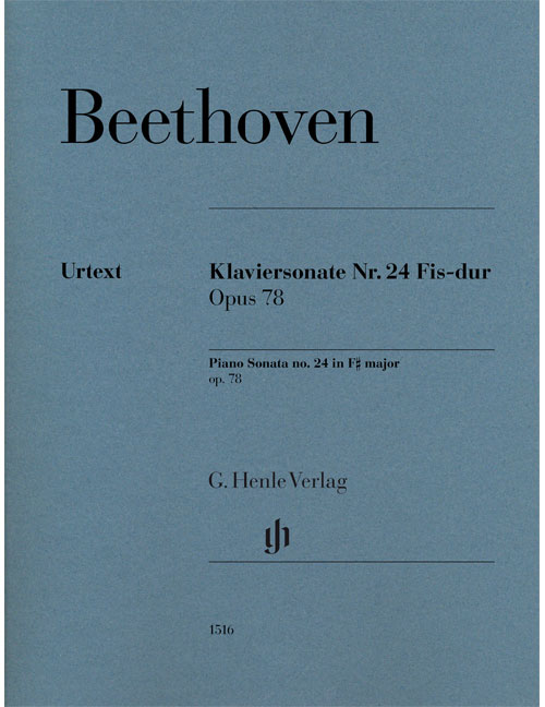 HENLE VERLAG Piano Sonata No. 24 F Sharp Major Op. 78