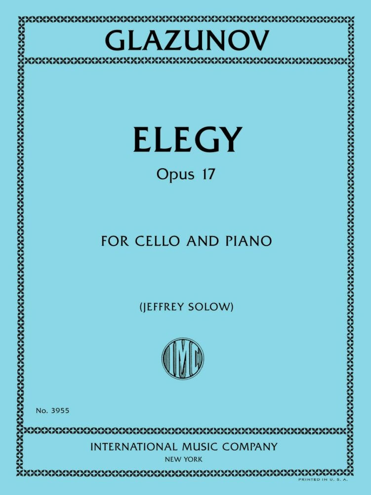 HAL LEONARD Elegy, Opus 17