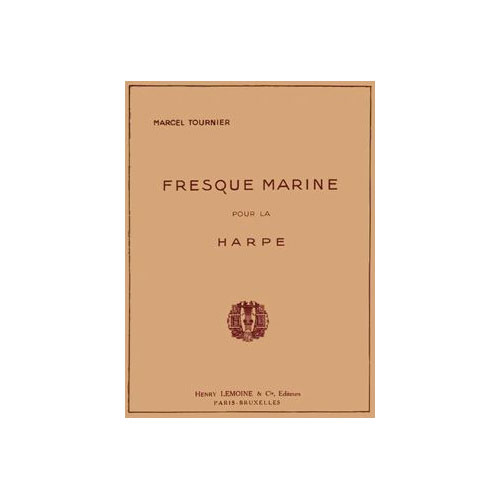 TOURNIER MARCEL - FRESQUE MARINE - HARPE