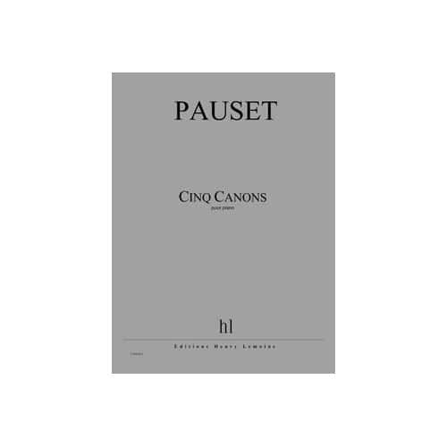 LEMOINE PAUSET - CANONS (5) - PIANO