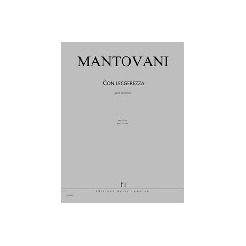 LEMOINE MANTOVANI BRUNO - CON LEGGEREZZA - ORCHESTRE