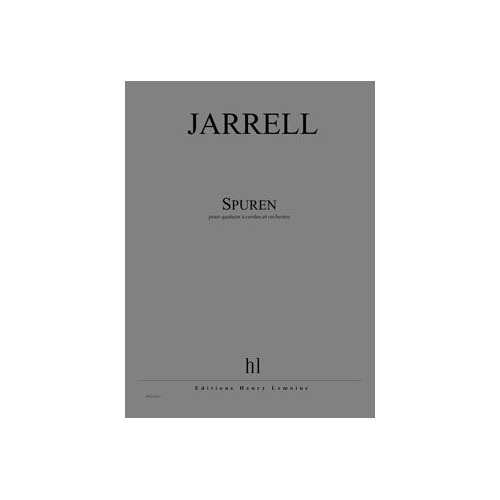 LEMOINE JARRELL MICHAEL - SPUREN (NACHLESE VII) - PARTITION