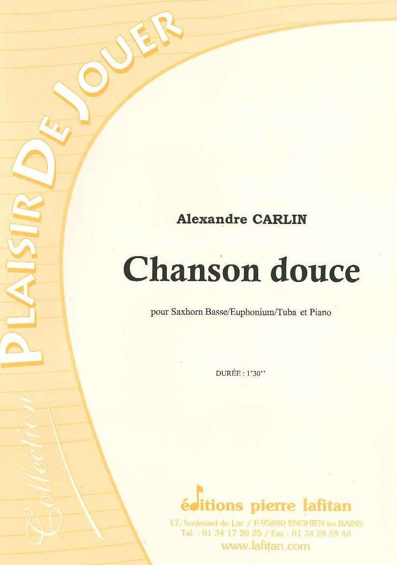 CARLIN A. - CHANSON DOUCE - TUBA ET PIANO