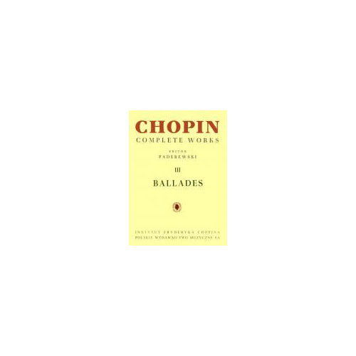 PWM CHOPIN F. - BALLADES (PADEREWSKI)