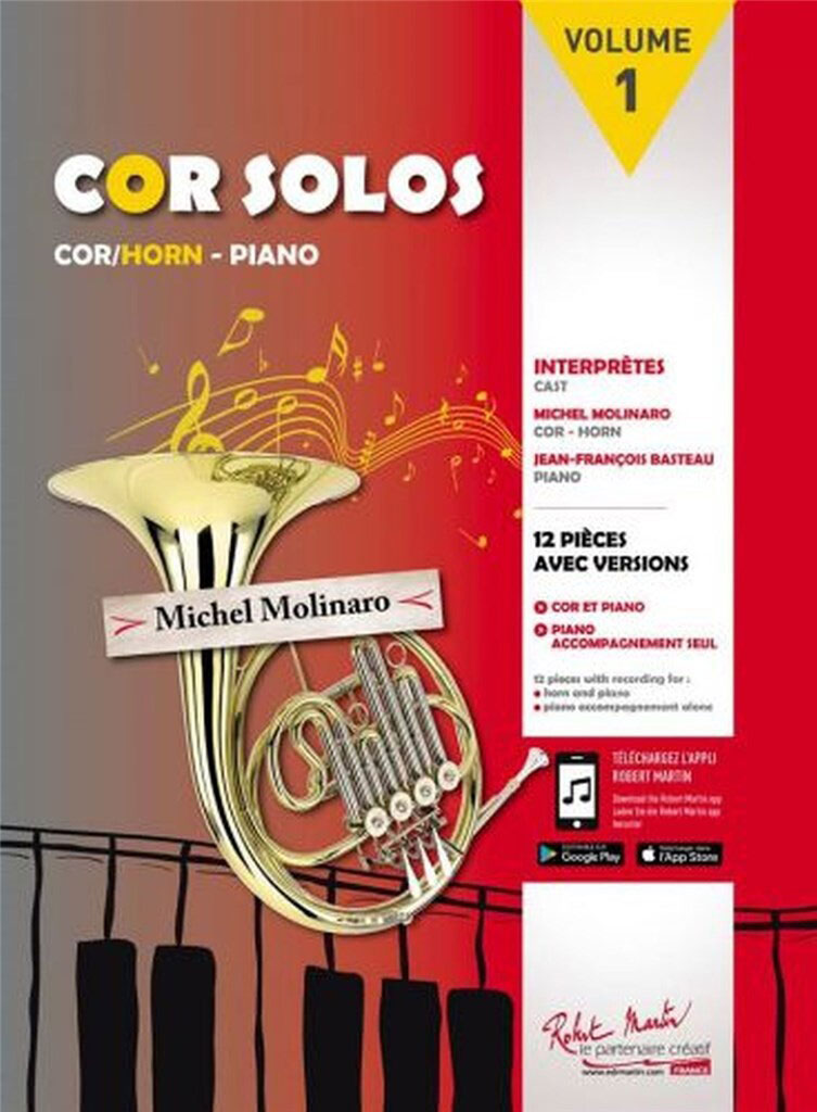 ROBERT MARTIN Molinaro M. - Cor Solos Vol.1 (Instru seul)