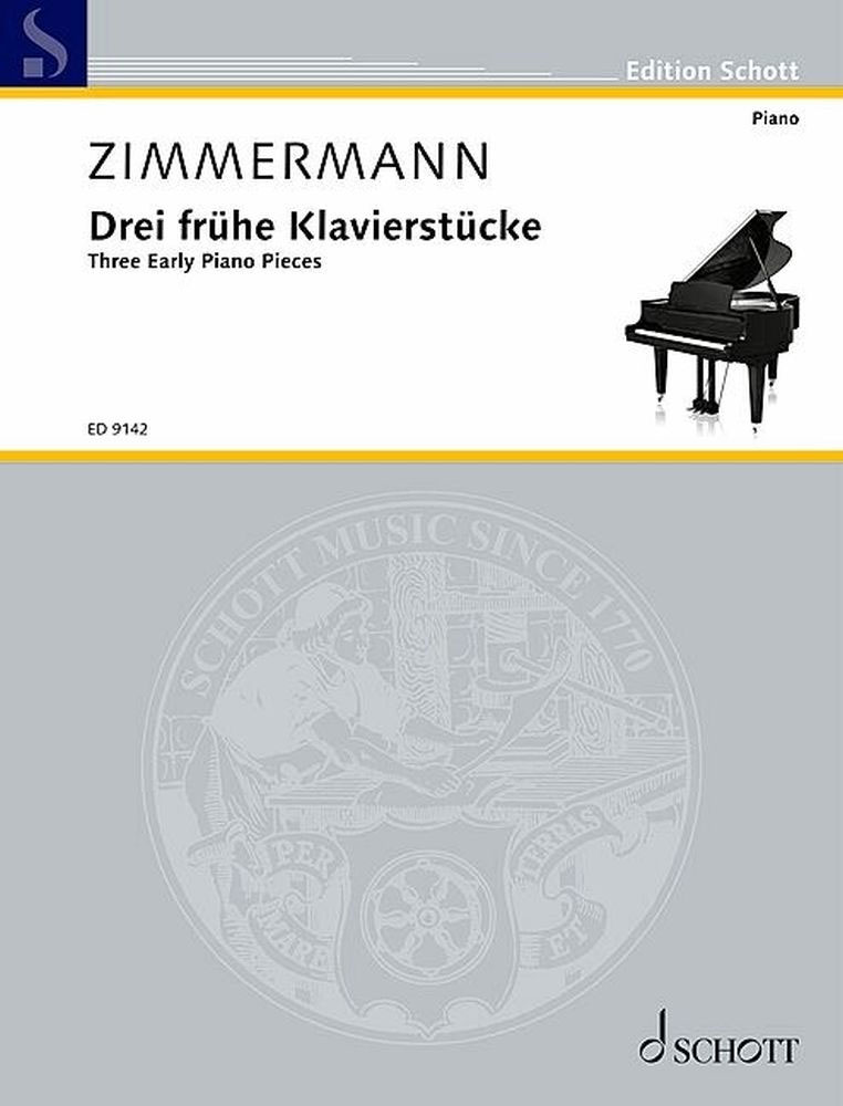 SCHOTT Three Early Piano Pieces