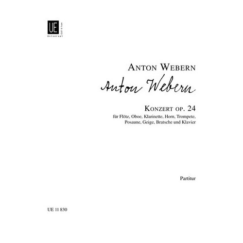 UNIVERSAL EDITION WEBERN A. - CONCERTO OP.24