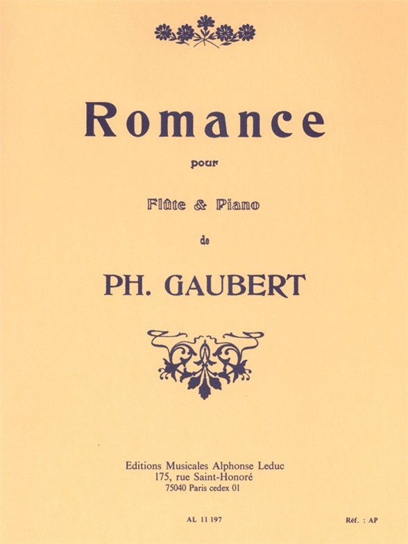 LEDUC Romance pour flûte et piano
