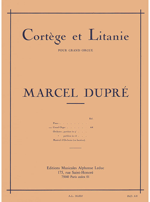 LEDUC Cortege & Litanie Opus 19/2