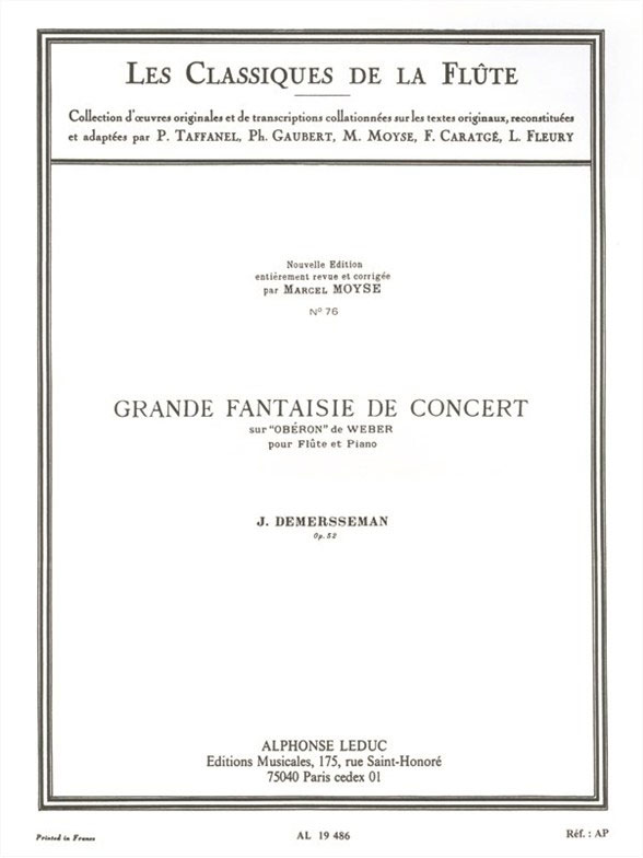 LEDUC Demersseman: Grande fantaisie de concert op. 52