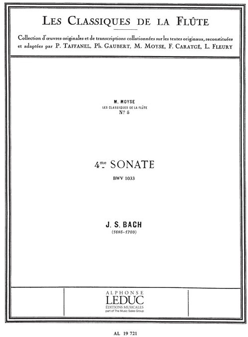 LEDUC Sonata No.4, BWV1033 in C major