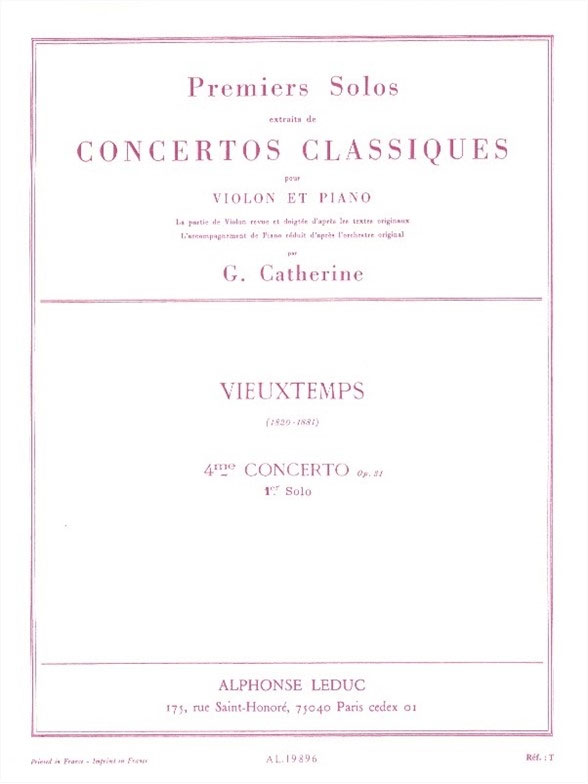 LEDUC Premier Solo Extrait concerto No.4 Op31