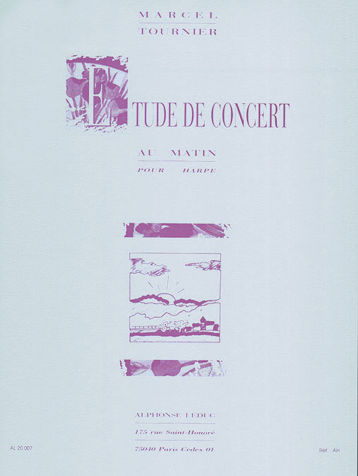 LEDUC Au Matin, étude de concert pour harpe