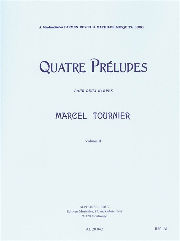 LEDUC Quatre Préludes - Four Preludes Vol. 2