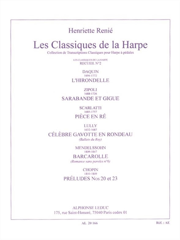 LEDUC Les Classiques de la Harpe No. 2