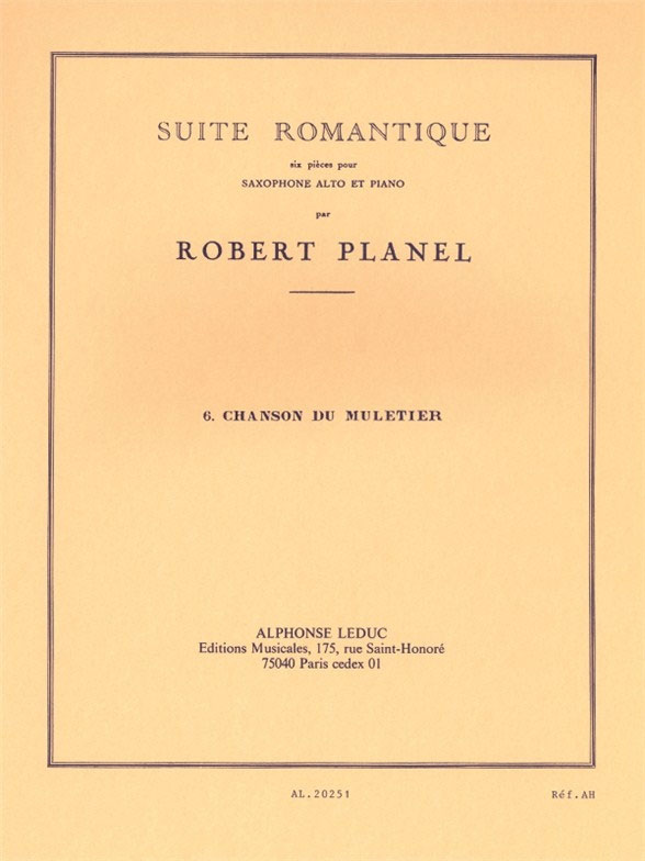 LEDUC Suite Romantique No.6 Chanson du Muletier