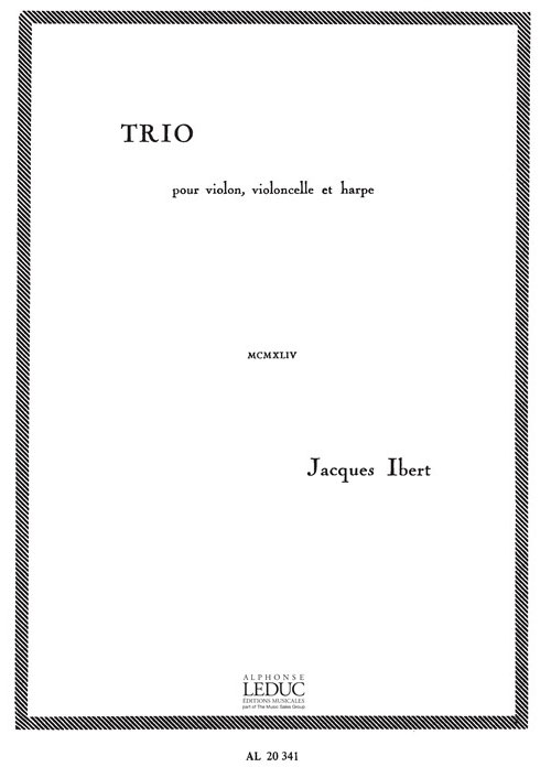 LEDUC Trio pour violon, violoncelle et harpe